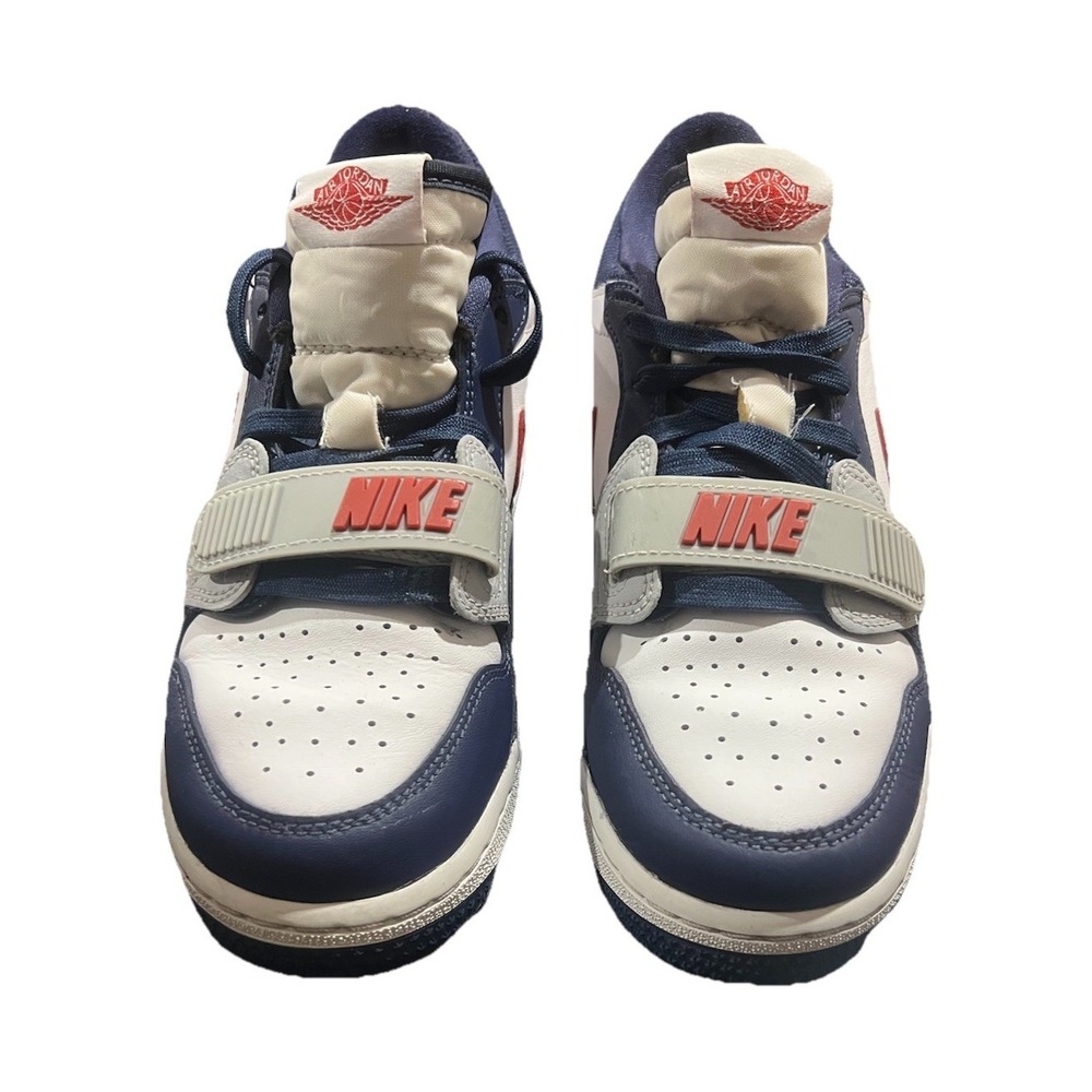 B6/ Nike Jordan Legacy312 Midnight Navy White Red Men's Athletic SneakersSize5.5